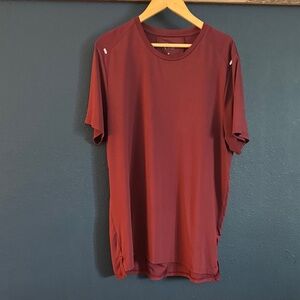 ZYIA Men's Burgundy Short Sleeve Tee